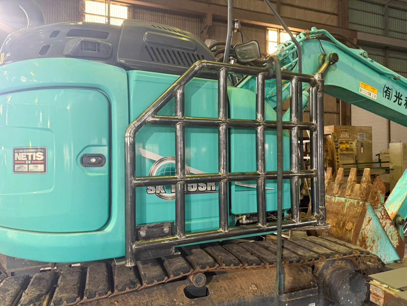 林業用ガードの側面写真